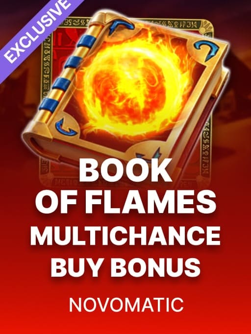 Book of Flames Multichance Buy Bonus gameplay screenshot